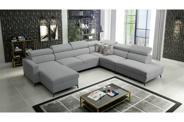 Galbally 5-sits Hörnbäddsoffa Light grey/Dark grey - Möbler - Vardagsrum - Bäddsoffor - U bäddsoffa