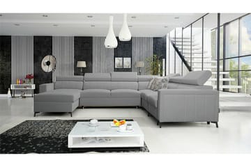 Galbally 5-sits Hörnbäddsoffa Light grey/Dark grey - Möbler - Vardagsrum - Bäddsoffor - Hörnbäddsoffa