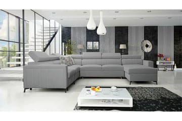 Galbally 5-sits Hörnbäddsoffa Ljusgrå - Möbler - Vardagsrum - Bäddsoffor - Hörnbäddsoffa