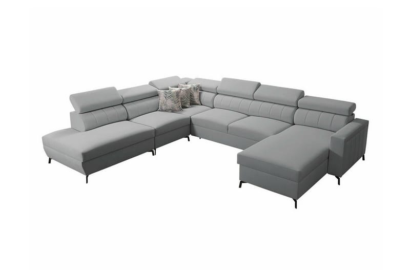 Galbally 5-sits Hörnbäddsoffa Ljusgrå - Möbler - Vardagsrum - Bäddsoffor - Hörnbäddsoffa