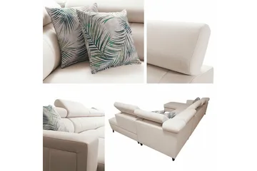 Galbally 5-sits Hörnbäddsoffa Ljusgrå - Möbler - Vardagsrum - Bäddsoffor - U bäddsoffa