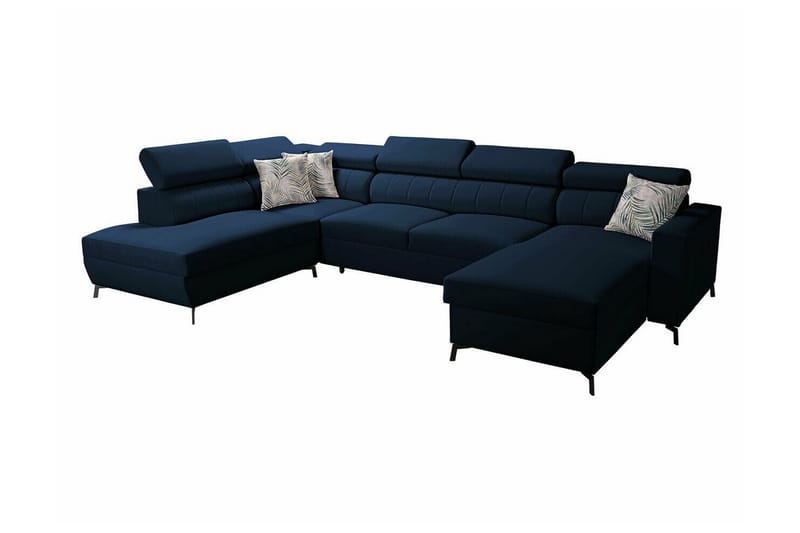 Galbally 5-sits Hörnbäddsoffa Mörkblå - Möbler - Vardagsrum - Bäddsoffor - Hörnbäddsoffa