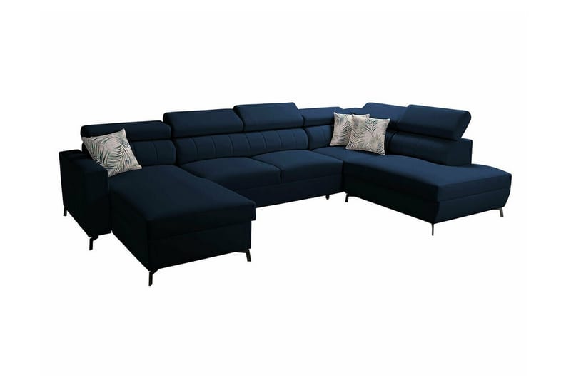 Galbally 5-sits Hörnbäddsoffa Mörkblå - Möbler - Vardagsrum - Bäddsoffor - Hörnbäddsoffa