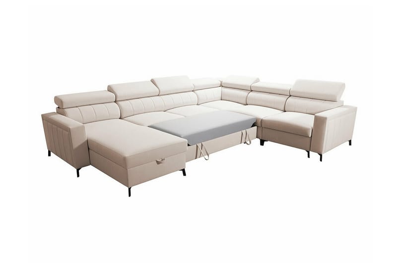 Galbally 5-sits Hörnbäddsoffa Mörkblå - Möbler - Vardagsrum - Bäddsoffor - U bäddsoffa