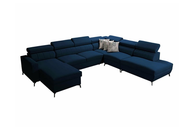 Galbally 5-sits Hörnbäddsoffa Mörkblå - Möbler - Vardagsrum - Bäddsoffor - Hörnbäddsoffa