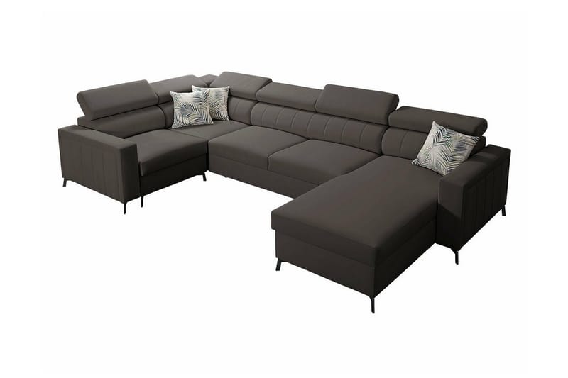 Galbally 5-sits Hörnbäddsoffa Mörkbrun - Möbler - Vardagsrum - Bäddsoffor - Hörnbäddsoffa