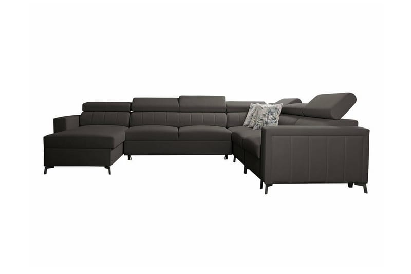 Galbally 5-sits Hörnbäddsoffa Mörkbrun - Möbler - Vardagsrum - Bäddsoffor - Hörnbäddsoffa