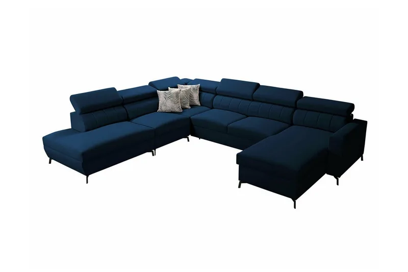 Galbally 5-sits Hörnbäddsoffa NO_BRAND Dark blue