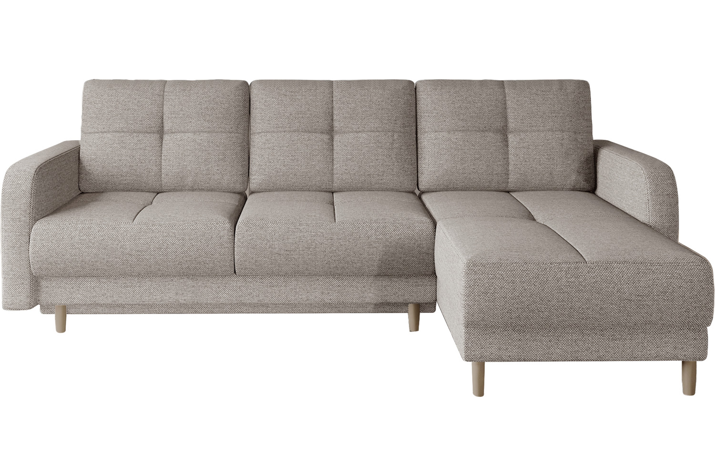 gherard bäddsoffa m. divan med förvaring 3-sits beige -