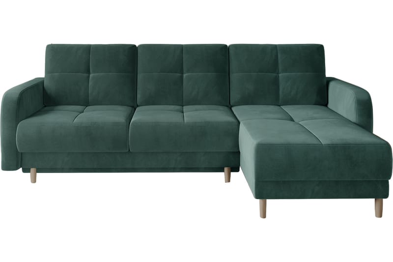 Gherard Bäddsoffa m. Divan med Förvaring 3-sits Mörkgrön - Bäddsoffor - Bäddsoffa divan