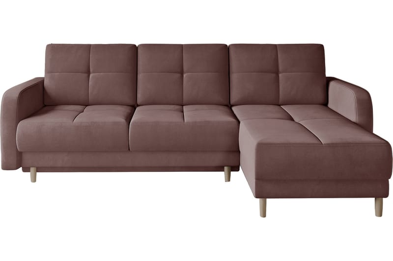 Gherard Bäddsoffa m. Divan med Förvaring 3-sits Rosa - Bäddsoffor - Bäddsoffa divan