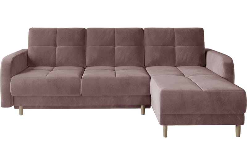 Gherard Bäddsoffa m. Divan med Förvaring 3-sits Rosa - Bäddsoffor - Bäddsoffa divan