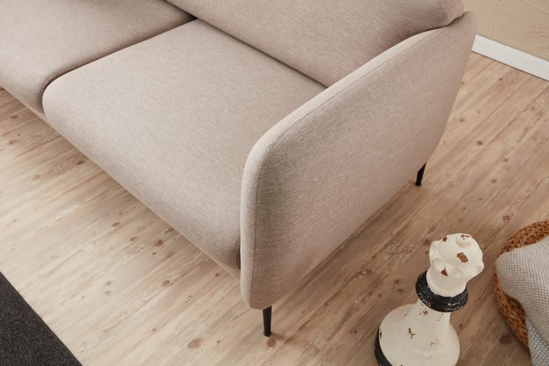 GIMLA Bäddsoffa 3-sits 180x90 cm Beige - Möbler - Vardagsrum - Bäddsoffor