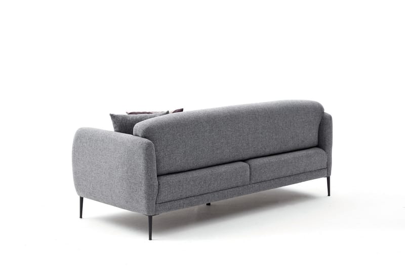 GIMLA Bäddsoffa 3-sits 180x90 cm Grå - Möbler - Vardagsrum - Bäddsoffor