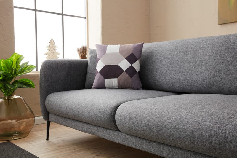 GIMLA Bäddsoffa 3-sits 180x90 cm Grå - Möbler - Vardagsrum - Bäddsoffor