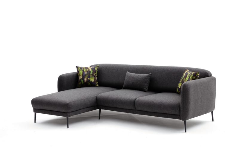GIMLA Divanbäddsoffa 3-sits Antracit - Möbler - Vardagsrum - Bäddsoffor - Hörnbäddsoffa