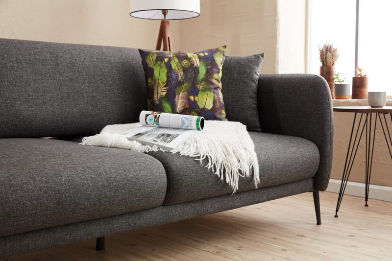 GIMLA Divanbäddsoffa 3-sits Antracit - Möbler - Vardagsrum - Bäddsoffor - Hörnbäddsoffa