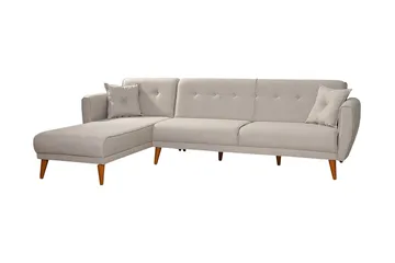 Gjoni Bäddsoffa med Divan Höger - Vit - Möbler - Vardagsrum - Bäddsoffor