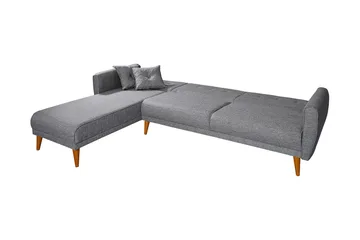 Gjoni Bäddsoffa med Divan Vänster - Grå - Möbler - Vardagsrum - Bäddsoffor