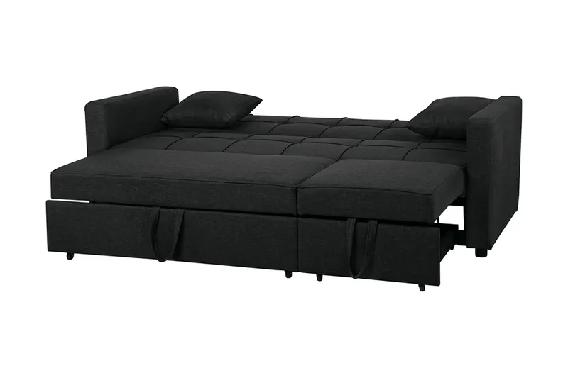Glomma Bäddsoffa 207 cm - Svart - Möbler - Vardagsrum - Bäddsoffor