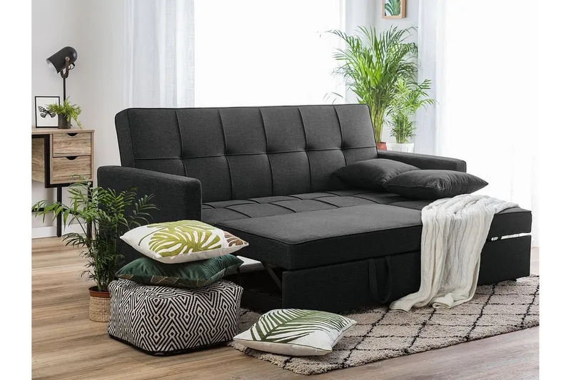Glomma Bäddsoffa 207 cm - Svart - Möbler - Vardagsrum - Bäddsoffor