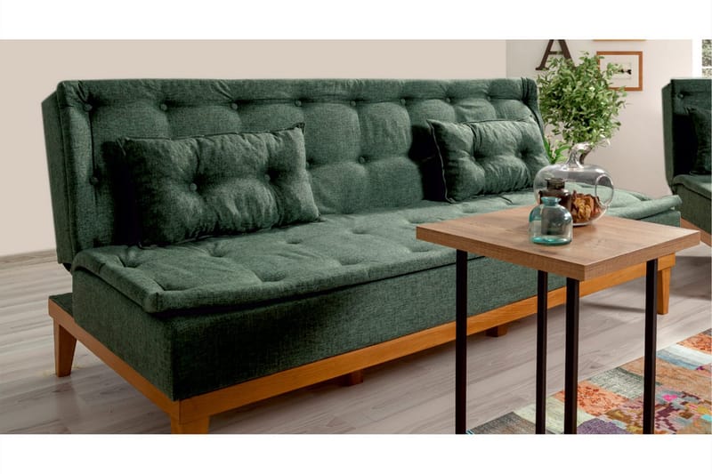 Glyddyn 3-sits Bäddsoffa - Grön - Möbler - Vardagsrum - Bäddsoffor