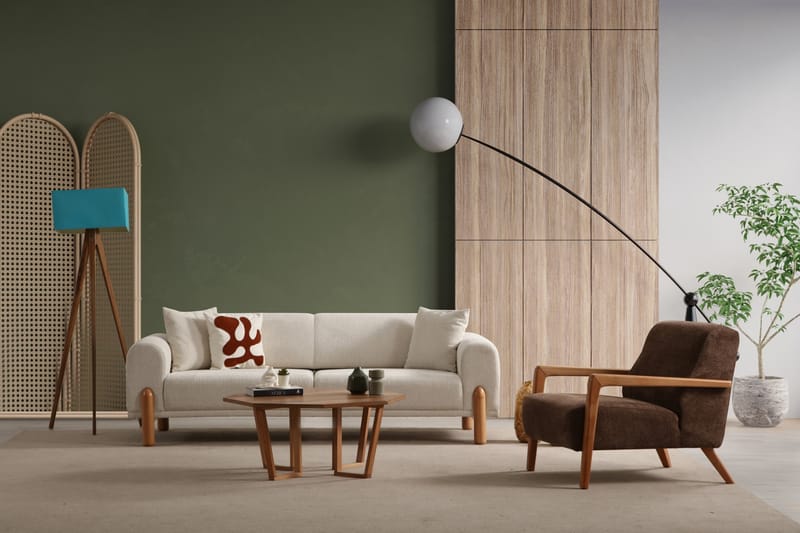 Godiva Bäddsoffa 3-sits - Cream - Möbler - Vardagsrum - Bäddsoffor - 3-sits bäddsoffa