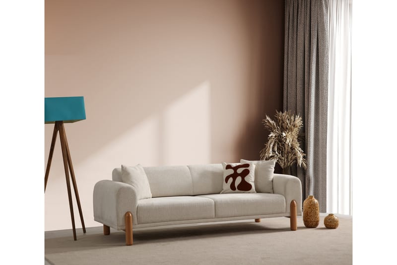 Godiva Bäddsoffa 3-sits - Cream - Möbler - Vardagsrum - Bäddsoffor - 3-sits bäddsoffa