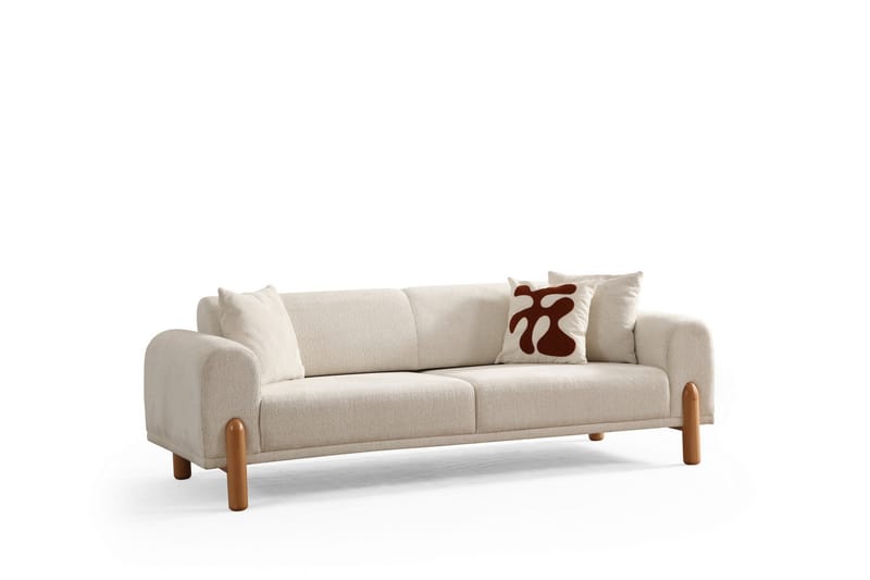 Godiva Bäddsoffa 3-sits - Cream - Möbler - Vardagsrum - Bäddsoffor - 3-sits bäddsoffa