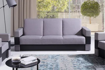 Gordia Bäddsoffa 222x88x89 cm - Grå - Möbler - Vardagsrum - Bäddsoffor