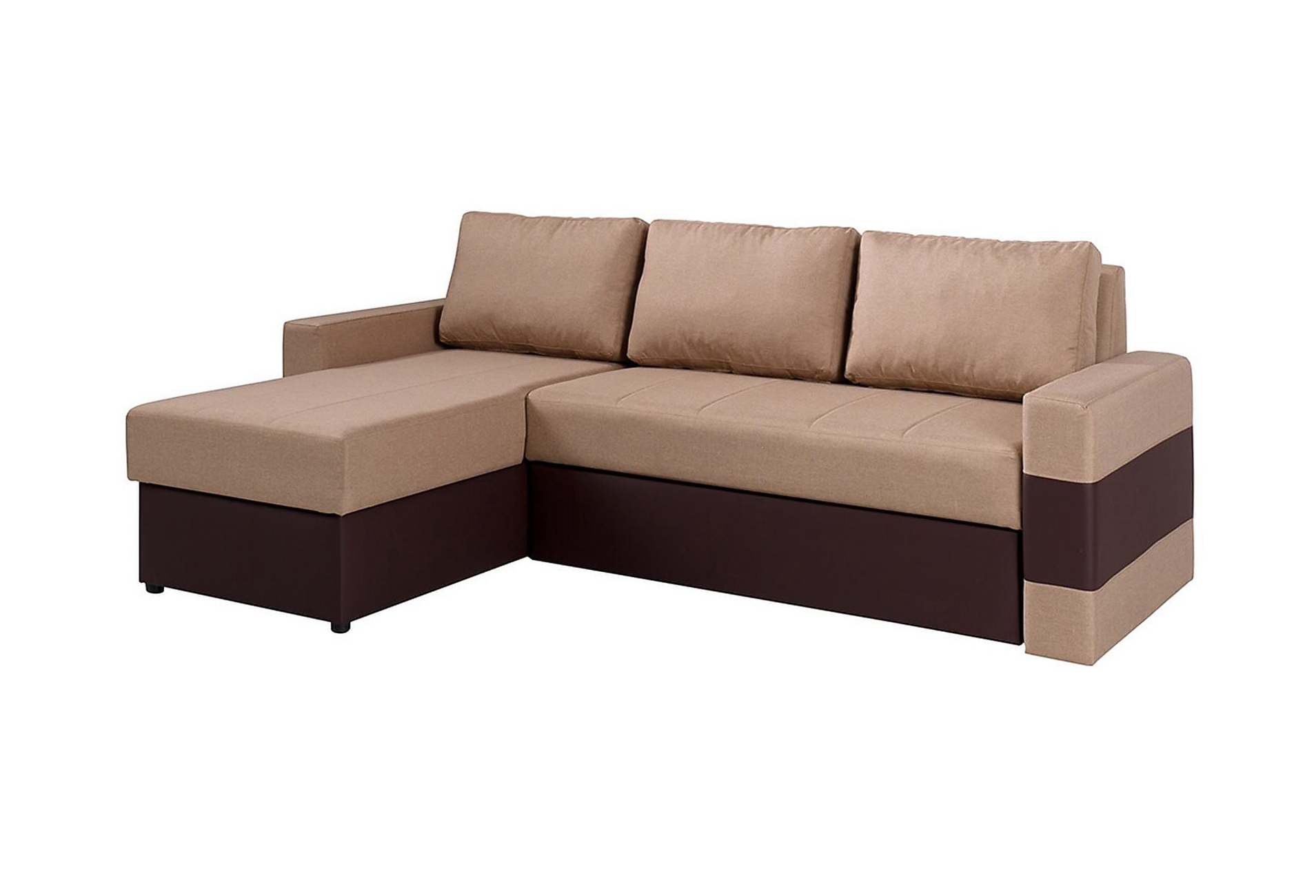 gordia divanbäddsoffa 234x82x156 cm - beige