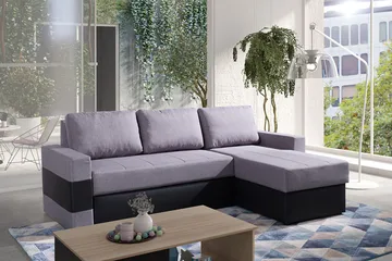 Gordia Divanbäddsoffa 234x82x156 cm - Grå - Möbler - Vardagsrum - Bäddsoffor