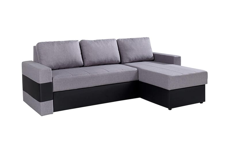GORDIA Divanbäddsoffa 234x82x156 cm - Grå - Möbler - Vardagsrum - Bäddsoffor