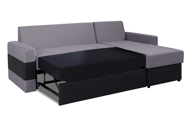 Gordia Divanbäddsoffa 234x82x156 cm - Grå - Möbler - Vardagsrum - Bäddsoffor