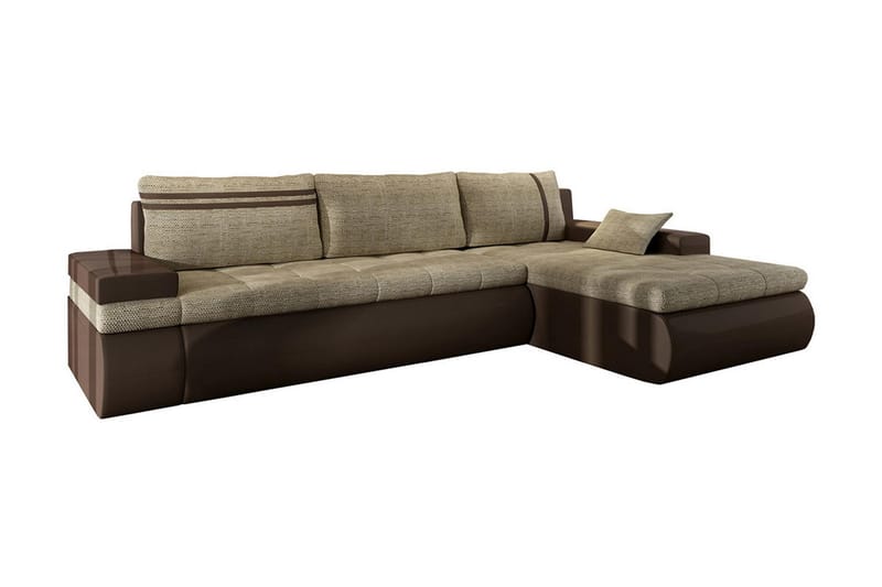 GRAVEL Divanbäddsoffa Höger Beige/Grå - Möbler - Vardagsrum - Bäddsoffor