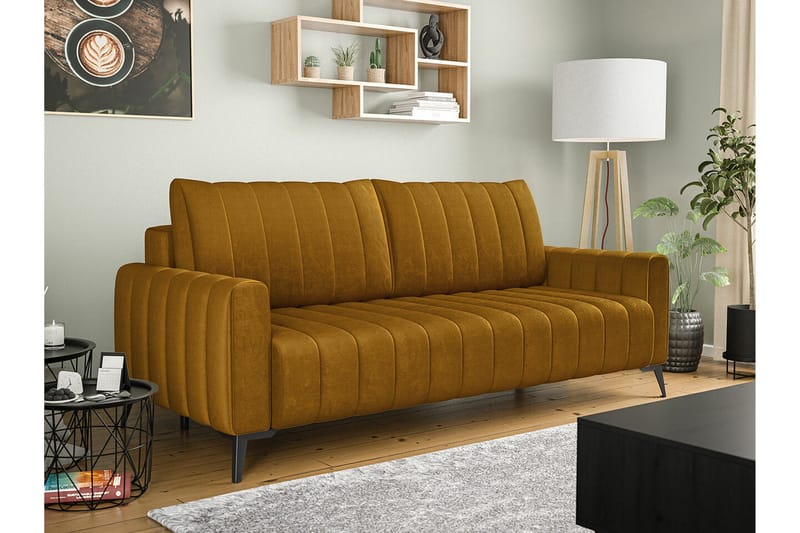 Graystone 2-sits Bäddsoffa Dark yellow - Möbler - Vardagsrum - Bäddsoffor