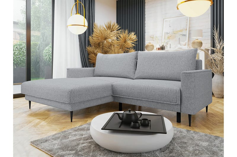 Graystone 2-sits Hörnbäddsoffa - Ljusgrå - Möbler - Vardagsrum - Bäddsoffor - Hörnbäddsoffa