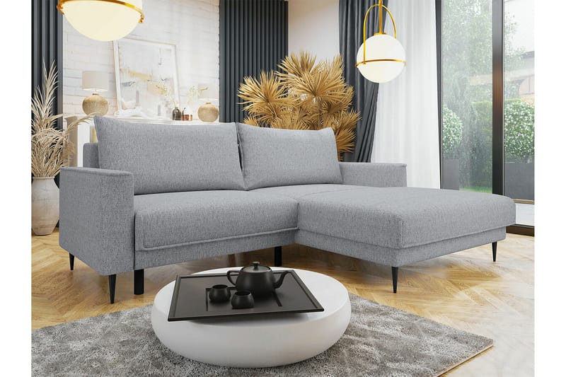 Graystone 2-sits Hörnbäddsoffa - Ljusgrå - Möbler - Vardagsrum - Bäddsoffor - Hörnbäddsoffa