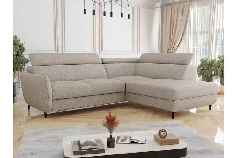 Graystone 3-sits Hörnbäddsoffa Beige - Hörnbäddsoffa - Bäddsoffor