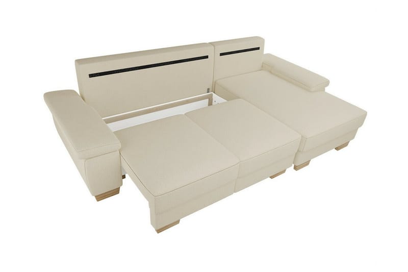 Graystone 3-sits Hörnbäddsoffa Beige - Möbler - Vardagsrum - Bäddsoffor - Hörnbäddsoffa