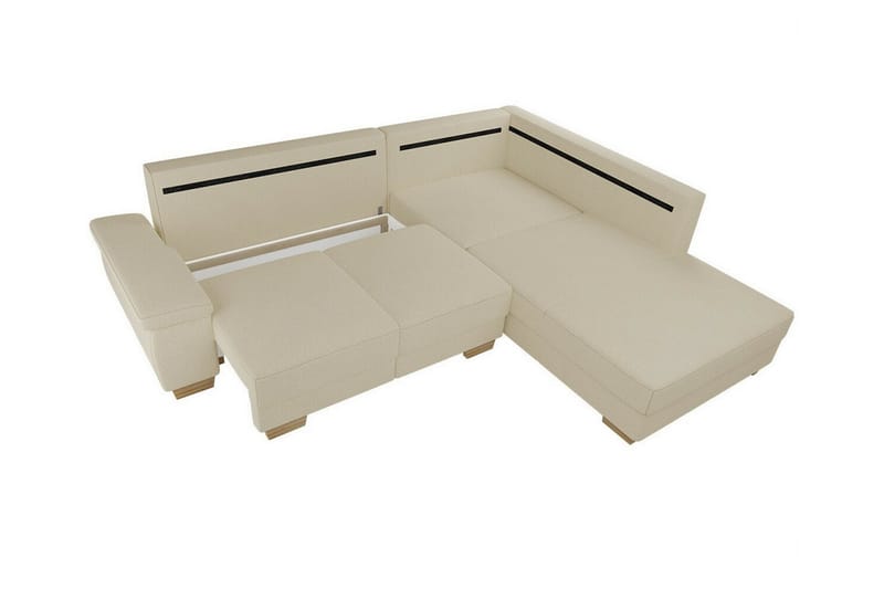 Graystone 3-sits Hörnbäddsoffa Beige - Möbler - Vardagsrum - Bäddsoffor - Hörnbäddsoffa