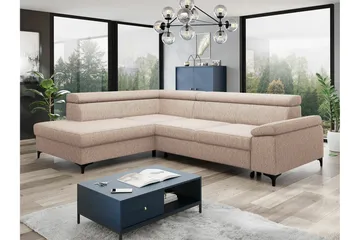 Graystone 3-sits Hörnbäddsoffa - Cream - Möbler - Vardagsrum - Bäddsoffor