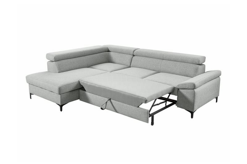 Graystone 3-sits Hörnbäddsoffa Ljusgrå - Möbler - Vardagsrum - Bäddsoffor - Hörnbäddsoffa