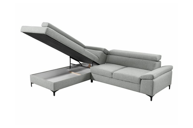 Graystone 3-sits Hörnbäddsoffa Ljusgrå - Möbler - Vardagsrum - Bäddsoffor - Hörnbäddsoffa