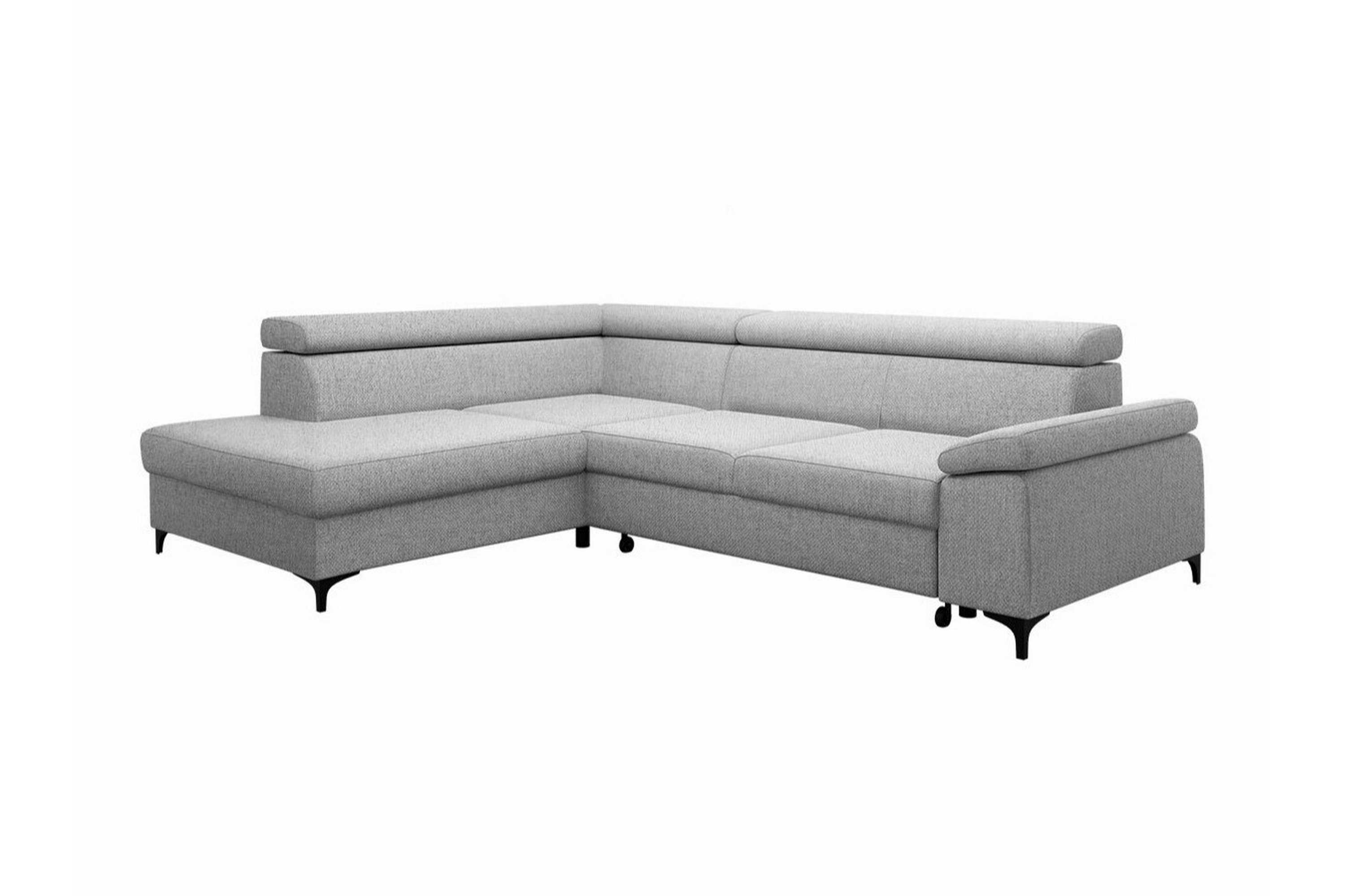 graystone 3-sits hörnbäddsoffa ljusgrå -