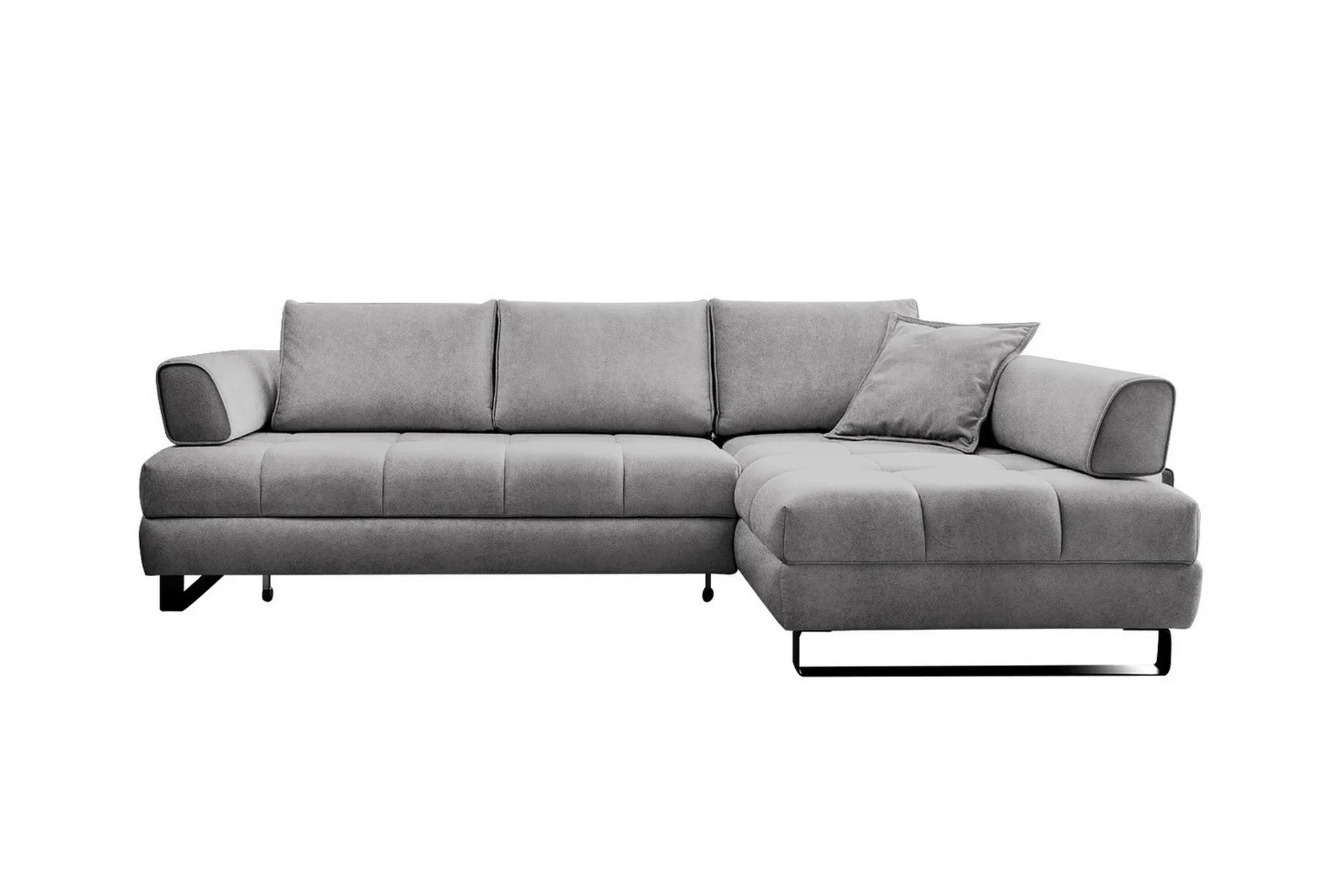 graystone 3-sits hörnbäddsoffa ljusgrå -