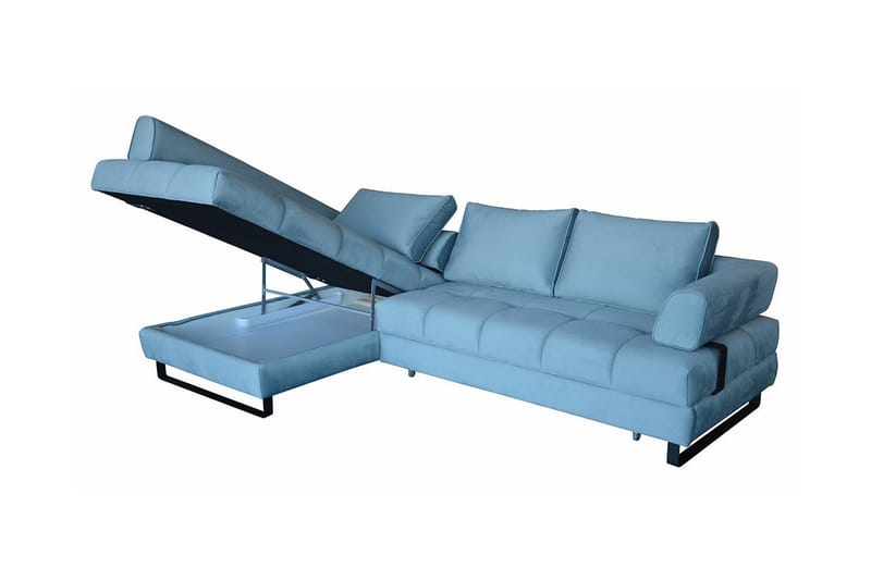 Graystone 3-sits Hörnbäddsoffa Ljusgrå - Möbler - Vardagsrum - Bäddsoffor - Hörnbäddsoffa