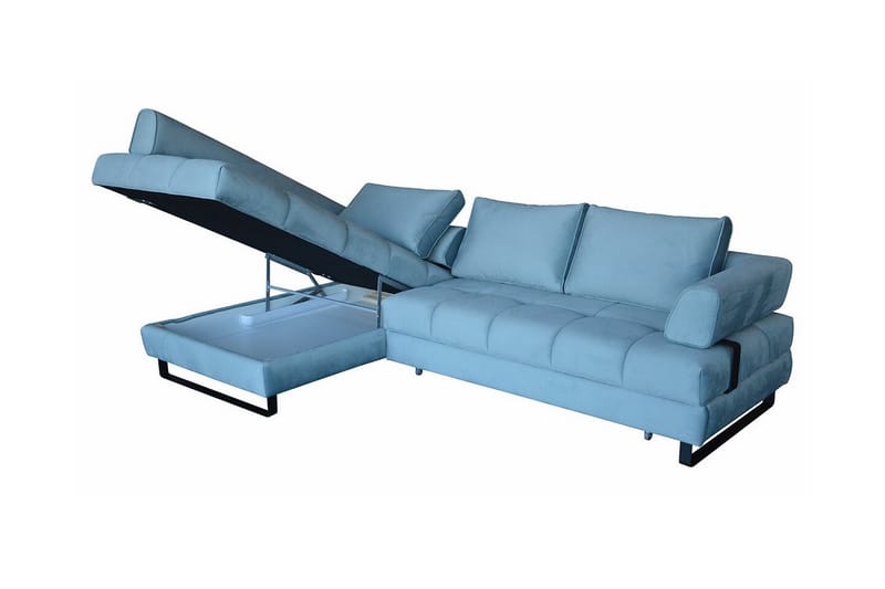 Graystone 3-sits Hörnbäddsoffa Ljusgrå - Möbler - Vardagsrum - Bäddsoffor - Hörnbäddsoffa