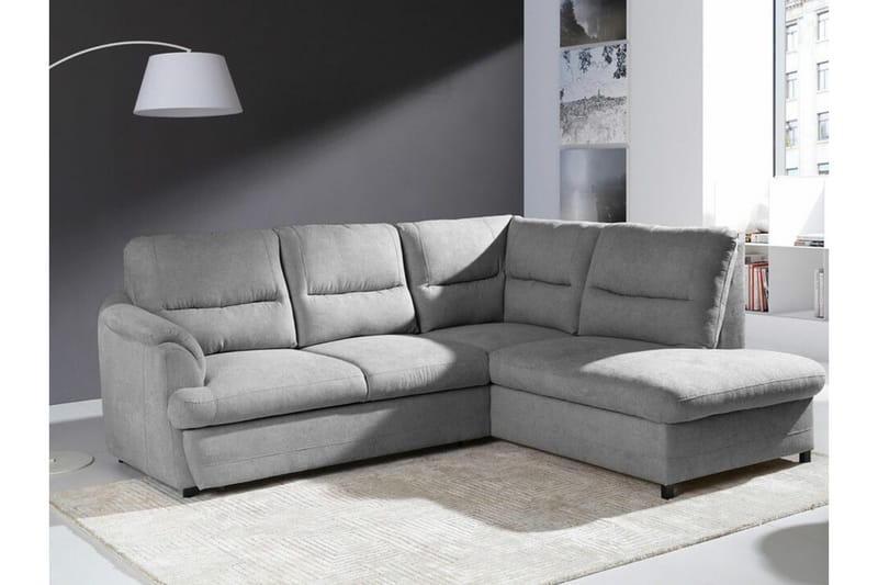 Graystone 3-sits Hörnbäddsoffa Ljusgrå - Möbler - Vardagsrum - Bäddsoffor - Hörnbäddsoffa