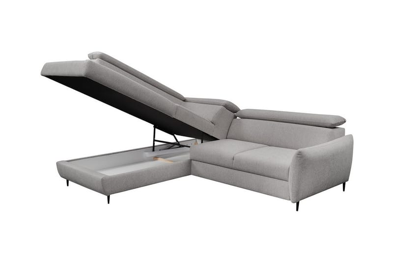 Graystone 3-sits Hörnbäddsoffa Ljusgrå - Möbler - Vardagsrum - Bäddsoffor - Hörnbäddsoffa